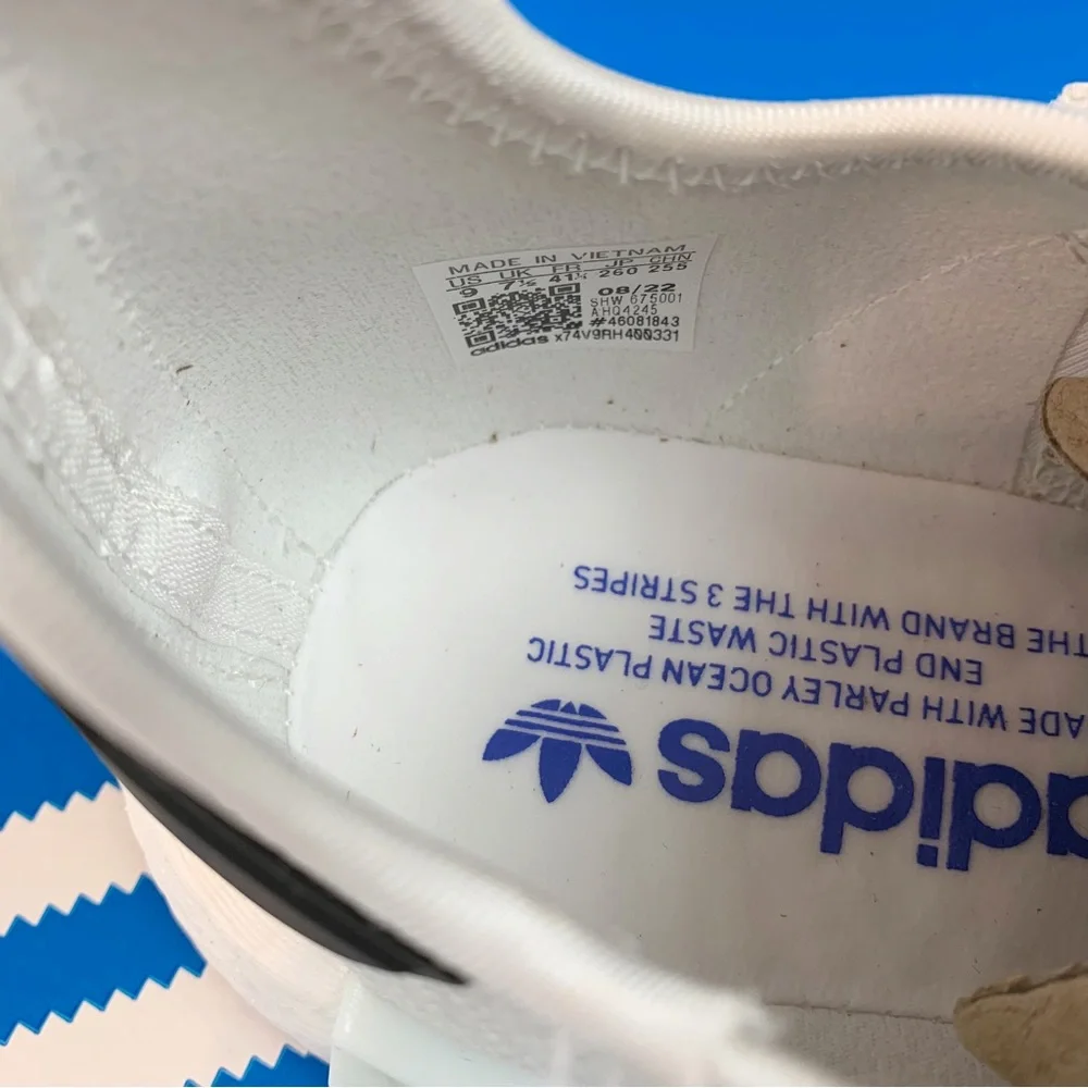 adidas women Originals NMD_R1 Strap cloud White Lucid‎ Blue Core Black shoes